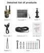 Camouflage 4G Solar Hunting Camera 6 Million Full Colour HD Wireless wifi Solar Surveillance Camera, Dual Lens Dual View, PIR Night Vision, Two-Way Audio