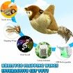 Cat Toys, Flapping Wings Sparrow Catnip Toys, Vivid Chirping, Simulation Bird Interactive Cat Toy
