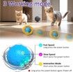 Interactive Cat Toys Ball Fast Rolling in Pouch, Motion Activate Chirping Cat Toy Hide and Seek Mouse Catching Game