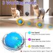 Interactive Cat Toys Ball Fast Rolling in Pouch, Motion Activate Chirping Cat Toy Hide and Seek Mouse Catching Game