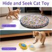 Interactive Cat Toys Ball Fast Rolling in Pouch, Motion Activate Chirping Cat Toy Hide and Seek Mouse Catching Game