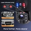 Solar-Powered 20X Zoom Dual Lens Security Camera with AI Human Detection, 50M Night Vision, IP66 Waterproof, 2-Way Audio for Indoor/Outdoor