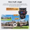 Solar-Powered 20X Zoom Dual Lens Security Camera with AI Human Detection, 50M Night Vision, IP66 Waterproof, 2-Way Audio for Indoor/Outdoor