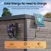 Solar-Powered 20X Zoom Dual Lens Security Camera with AI Human Detection, 50M Night Vision, IP66 Waterproof, 2-Way Audio for Indoor/Outdoor
