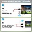 Wireless HDMI Transmitter and Receiver, Portable Wireless HDMI Extender Kit, Plug and Play,5GHz 1080P 60fps Video Audio Projection for Laptop