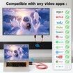 Wireless HDMI Transmitter and Receiver, Portable Wireless HDMI Extender Kit, Plug and Play,5GHz 1080P 60fps Video Audio Projection for Laptop