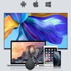 4K Wireless Display Adapter Airplay Miracast Dongle for TV, WiFi Display Dongle Wireless HDMI Dongle TV Receiver Screen Mirroring Adapter for iOS Android