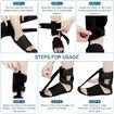 Plantar Fasciitis Night Splint, Plantar Fasciitis Relief Brace with Adjustable Straps,Achilles Tendonitis, Day & Night Support, Black
