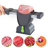 Fresh Meat Slicer Cleaver Knife,Stainless Steel Kitchen Knife Set With Sharpener,Meat Cutter For Pork Chicken Beef Jerky, Thickness Adjustable