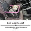 Black Footprint Pattern Pet Single Car Mat Dog & Cat Safety Seat Backseat Bed, Anti-Dirty & Waterproof Perfect for Travel