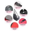 Black Footprint Pattern Pet Single Car Mat Dog & Cat Safety Seat Backseat Bed, Anti-Dirty & Waterproof Perfect for Travel