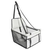 Grey Pet Single Car Mat Dog & Cat Safety Seat Backseat Bed, Anti-Dirty & Waterproof Perfect for Travel