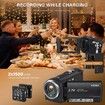 Video Camera Camcorder,QHD 2.7K Camcorder 50MP 16X Digital Video Camera,2.8In 270 Degree Rotation Screen Vlogging Camera with 32GB Card and Two Batteries