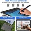 Slim Pen Microsoft Surface 4096 Pressure Eraser Right Click Palm Rejection Graphite Nib Pro 11 10 9 8 7 6 5 4 Black Stylus