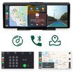 10.26 inch Wireless Carplay Screen for Car with Backup Camera, 1080P IPS Touch Screen Wireless CarPlay Android Auto Bluetooth, FM, Aux, MirrorLink