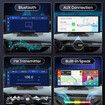 10.26 inch Wireless Carplay Screen for Car with Backup Camera, 1080P IPS Touch Screen Wireless CarPlay Android Auto Bluetooth, FM, Aux, MirrorLink