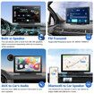 Wireless Carplay Screen for Car 4K Dash Cam, 9 inch Portable Apple Carplay and Android Auto Car Stereo, with 1080p Backup Camera
