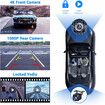Wireless Carplay Screen for Car 4K Dash Cam, 9 inch Portable Apple Carplay and Android Auto Car Stereo, with 1080p Backup Camera