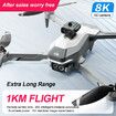 8K HD Dual Camera Drone GPS 5G WIFI Obstacle Avoidance FPV Quadcopter With 2 batteries