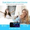 Alarm Clocks for Heavy Sleepers,Loud Alarm Clock with Bed Shaker,Night Light,Large Display,Vibrating Alarm Clocks Bedside for Deaf Hearing impaired