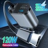 Super Quick Car Charger 120W Type C Car Accessories Adapter iPhone 16 LIGHTING Charger Fast Charging Travel Essentials  Road Trip Essentials iPhone 15