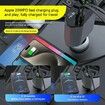 Super Quick Car Charger 120W Type C Car Accessories Adapter iPhone 16 LIGHTING Charger Fast Charging Travel Essentials  Road Trip Essentials iPhone 15