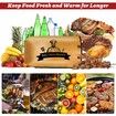 BBQ Blanket for Resting Meat 21 Inch Large Bag,Reusable Insulated Brisket Resting Blanket,Wide Mouth Design Barbecue Blanket Fit Large Meat