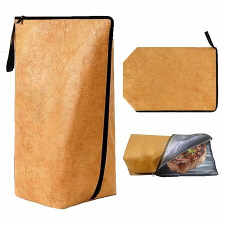 BBQ Blanket for Resting Meat,Reusable Insulated Meat Blanket with Zipper,Foldable and Lightweight BBQ Bag for Outdoor Grilling,Smoking