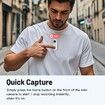 128GB FHD 1080P Mini Body Camera,Wearable Action Body Cam,Thumb Size Hands Free Recording Body Worn Camera,Premium Portable Camcorder (White)