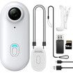 64GB FHD 1080P Mini Body Camera,Wearable Action Body Cam,Thumb Size Hands Free Recording Body Worn Camera,Premium Portable Camcorder (White)