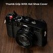 Thumb Grip with Hot Shoe Cover for FUJIFILM X100VI X100V (Black)