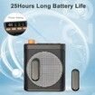 Wireless Voice Amplifier with Wireless Lavalier Microphone,Portable Rechargeable Speaker with Wireless Bluetooth Microphone for Teachers,Trainers