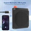 Wireless Voice Amplifier with Wireless Lavalier Microphone,Portable Rechargeable Speaker with Wireless Bluetooth Microphone for Teachers,Trainers
