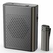 Wireless Voice Amplifier with Wireless Lavalier Lapel Microphone,PA System Portable Speaker Cordless Condenser Recording Mic for Teacher,Streaming