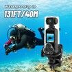 4K HD Action Camera with 1.3 Inch CMOS Sensor Mini Video Audio Pocket Cam 270 Degree Rotation Camera with 32GB Waterproof Case, Motorcycle Mount