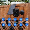 Solar Security Cameras Wireless Outdoor,Battery Powered 3K 4MP Surveillance Indoor WiFi Smart Cameras,Motion Detection,Night Vision,2 Way Audio (3Pack)