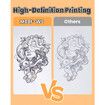 Phomemo M08F Wireless Tattoo Transfer Stencil Printer,Thermal Tattoo Machine with 10pcs Free Stencil Paper,Compatible with Smartphone PC White