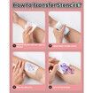 Phomemo M08F Wireless Tattoo Transfer Stencil Printer,Thermal Tattoo Machine with 10pcs Free Stencil Paper,Compatible with Smartphone PC Pink