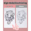Phomemo M08F Wireless Tattoo Transfer Stencil Printer,Thermal Tattoo Machine with 10pcs Free Stencil Paper,Compatible with Smartphone PC Pink