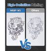 Phomemo M08F Wireless Tattoo Transfer Stencil Printer,Thermal Tattoo Machine with 10pcs Free Stencil Paper,Compatible with Smartphone PC Grey