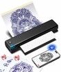Phomemo M08F Wireless Tattoo Transfer Stencil Printer,Thermal Tattoo Machine with 10pcs Free Stencil Paper,Compatible with Smartphone PC Black