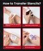 Phomemo M08F Wireless Tattoo Transfer Stencil Printer,Thermal Tattoo Machine with 10pcs Free Stencil Paper,Compatible with Smartphone PC Black