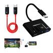 Wireless HDMI Transmitter and Receiver, USB C Wireless HDMI Extender Plug and Play, Support Long Range and 5GHz for Streaming Video Audio from Laptop PC to Projector
