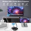 Wireless HDMI Transmitter and Receiver, USB C Wireless HDMI Extender Plug and Play, Support Long Range and 5GHz for Streaming Video Audio from Laptop PC to Projector