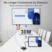 Wireless HDMI Transmitter and Receiver, USB C Wireless HDMI Extender Plug and Play, Support Long Range and 5GHz for Streaming Video Audio from Laptop PC to Projector