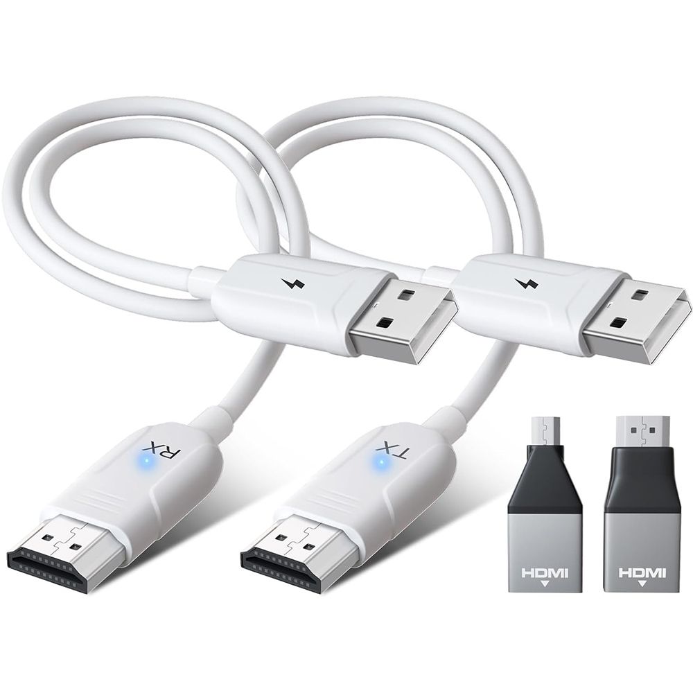 Wireless HDMI Transmitter and Receiver, Wireless HDMI Adapter, 5GHz Wireless HDMI Extender, 1080P Audio Dual Screen Transfer, Support Nefix,YouTube