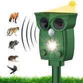 Ultrasonic Animal Repeller, Outdoor Repeller for Animals, Repels Animals Outdoor Such as Cats, Rats, Dogs, Birds, Foxes