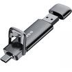 SSK 256GB Dual USB C Flash Drive,2-in-1 Type C+ USB A 3.2 Gen2 Solid State Thumb Drive,Speed Up to 550MB/s Memory Stick Data Storage
