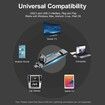 SSK 128GB Dual USB C Flash Drive,2-in-1 Type C+ USB A 3.2 Gen2 Solid State Thumb Drive,Speed Up to 550MB/s Memory Stick Data Storage