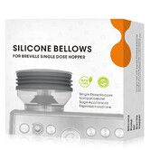 Silicone Bellow Compatible for Breville Barista Express, Single Dose Hopper for Breville Espresso Machine,Gray